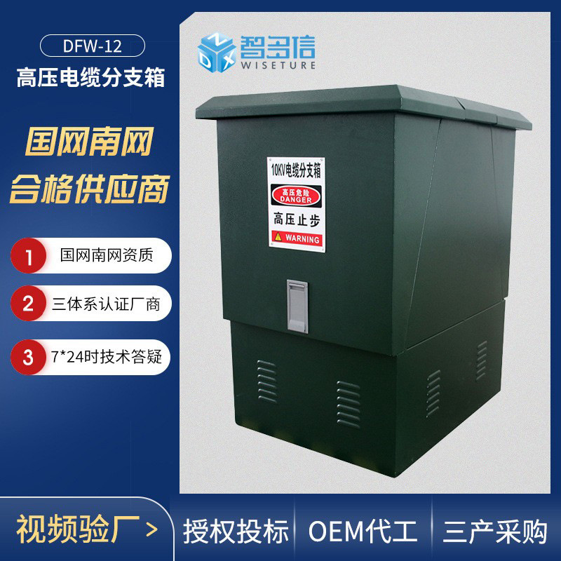 Factory Direct Sales 10Kv High Voltage Cable Branch Box Dfw-12/630 Outdoor European Stainless Steel Branch Box