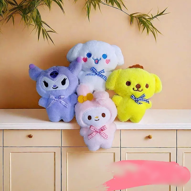 Милая популярная плюшевая кукла Куromi 4 дюйма игрушка оптовая продажа мультяшная подвеска для сумки