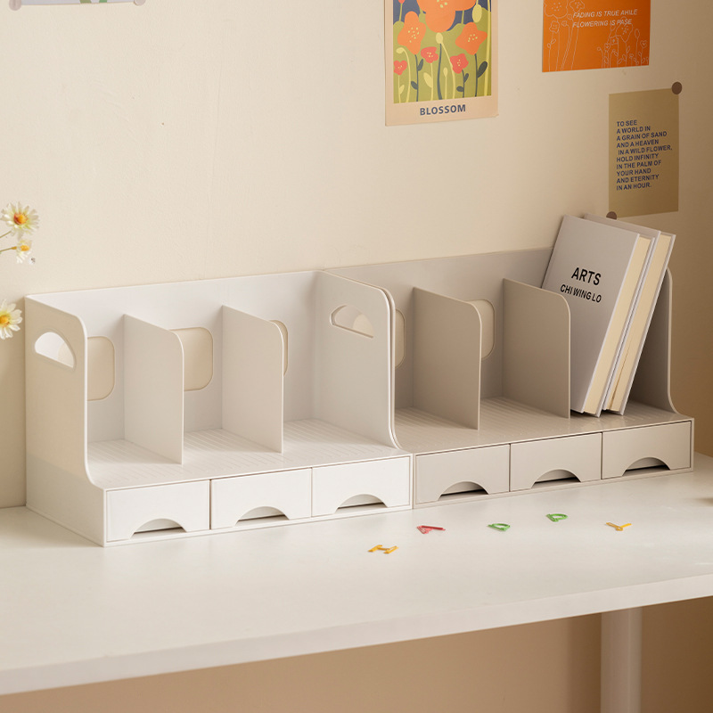 Excellent Order 965 Multi-purpose Pen Container Book Stand Student Desktop Finishing Bookshelf Office Storage Non-insert Book Stand Finishing