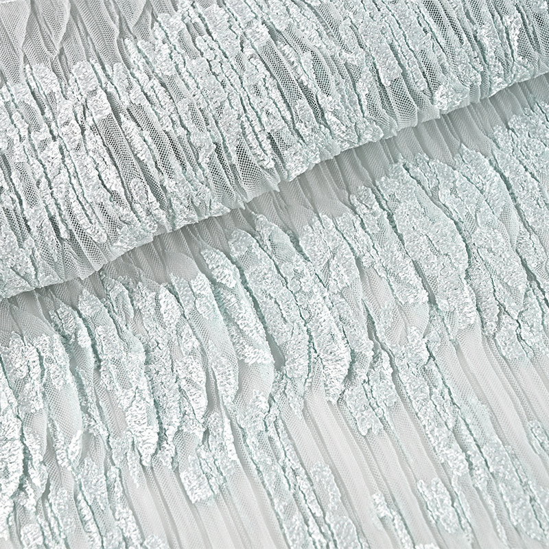 Clothing Fabric Pleating Processing Handbags and Bags Pleated Fabric Pushing Wave Leather Embossed Fabric Pleating Manufacturer