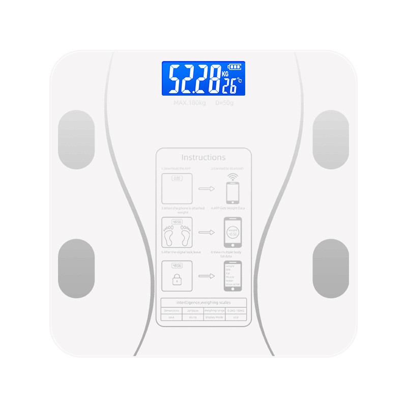 Body Fat Scale, Smart and Accurate Household Fat Scale, Cross-Border Bluetooth Scale, Weight Scale, Foreign Trade Electronic Scale, Can Be Produced Upon Request