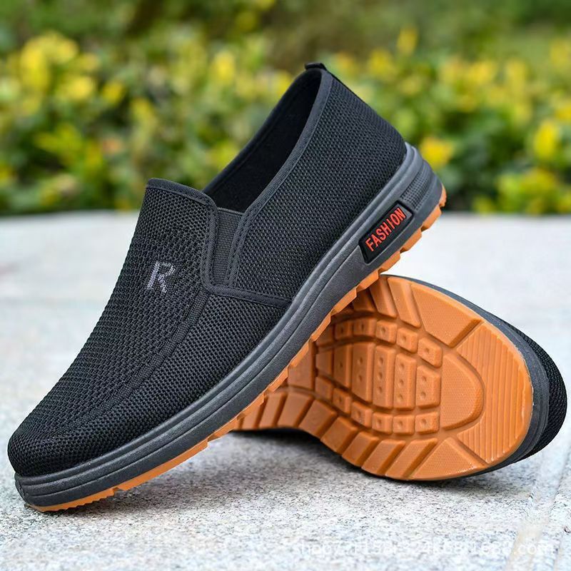 2024 Tendon-Soled Cloth Shoes, Breathable, Lightweight, Casual, Versatile, Soft-Soled, Old Beijing Style, Non-Slip, Wear-Resistant, Durable Men's Casual Shoes