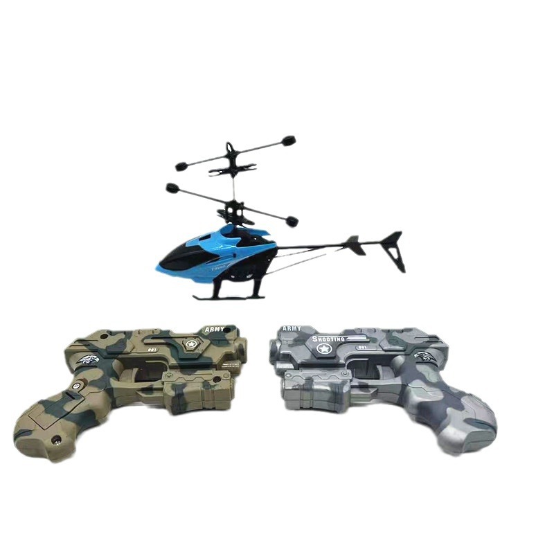 Rechargeable remote control aircraft induction two-way helicopter indoor suspension drop-resistant electric light-emitting boy stall toy