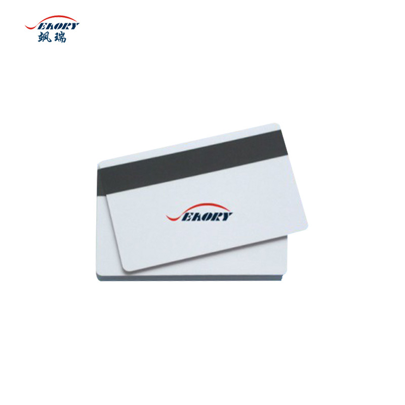 Manufacturer in stock 2750 OE three track write data magnetic stripe white card PVC white card high resistance magnetic stripe white card