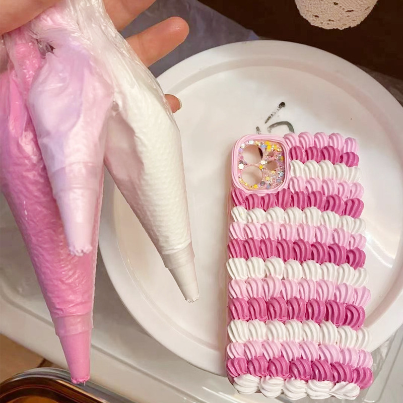 Imitation Cream Collagen Glue, Handmade DIY Milky White Milk Phone Case Oil Glue, Milky White Self-Adjusting Cream Glue, Crystal Glue