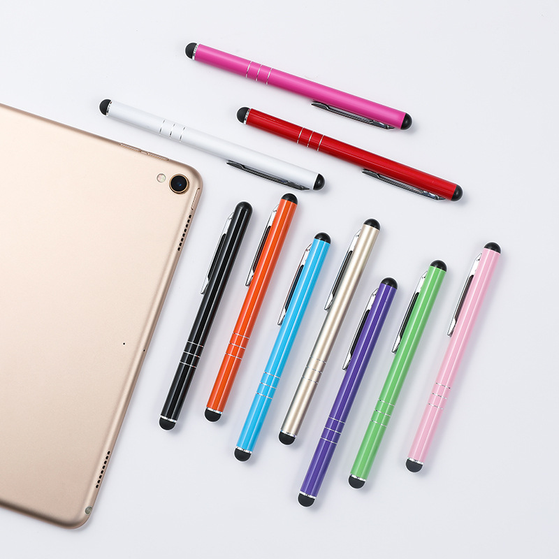 Capacitive stylus mobile phone tablet touch painting pen metal clip paint universal stylus