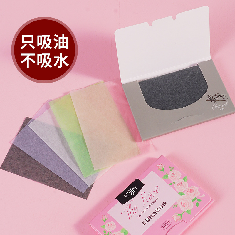 Face Oil Absorbing Paper Magic Beauty Oil Absorbing Paper Extraction Bamboo Charcoal Oil Absorbing Paper Face Green Tea Oil Absorbing Paper Wholesale