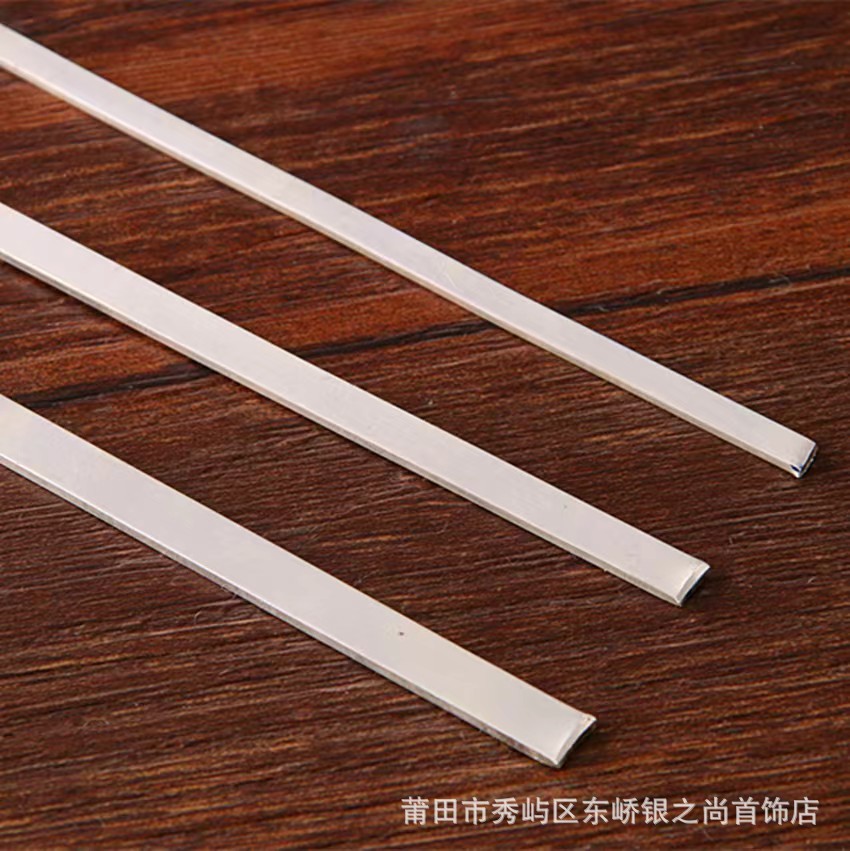 Pure Silver 9999 Silver Pieces Pure Silver Silver Bars Semi-Finished Bracelets Ring Bars Silver Rods Silver Wire DIY Handmade Silver Materials Wholesale