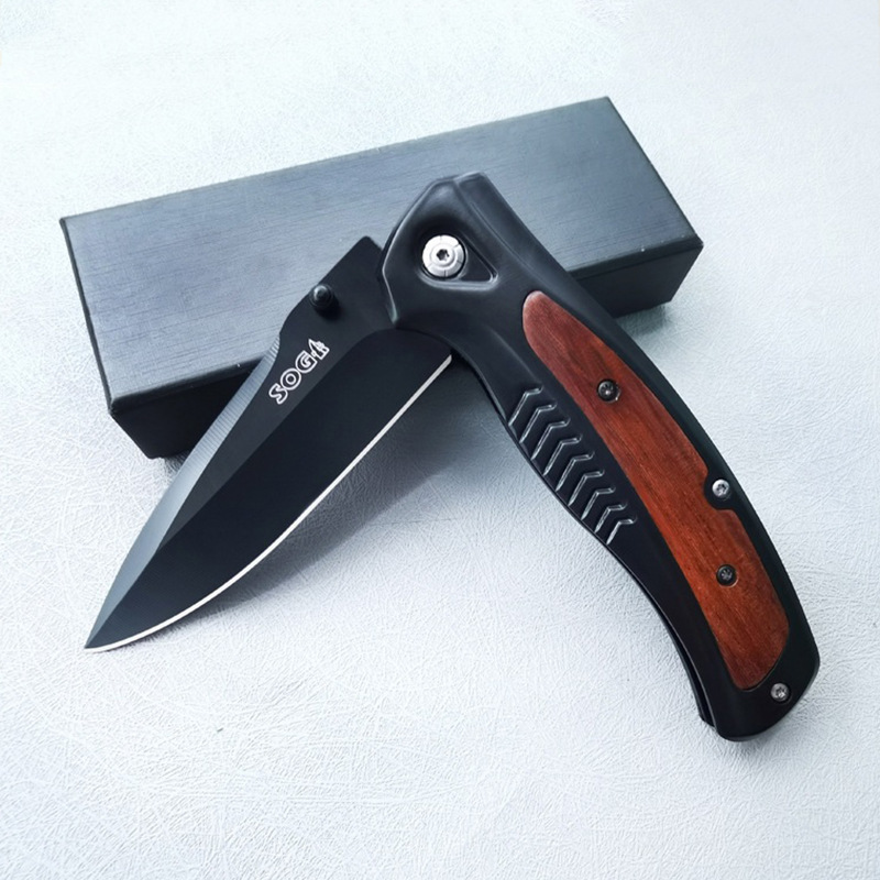 High Hardness Sharp Outdoor Survival Knife Portable Folding Knife Outdoor Tool Anti-Slip Camping Folding Knife