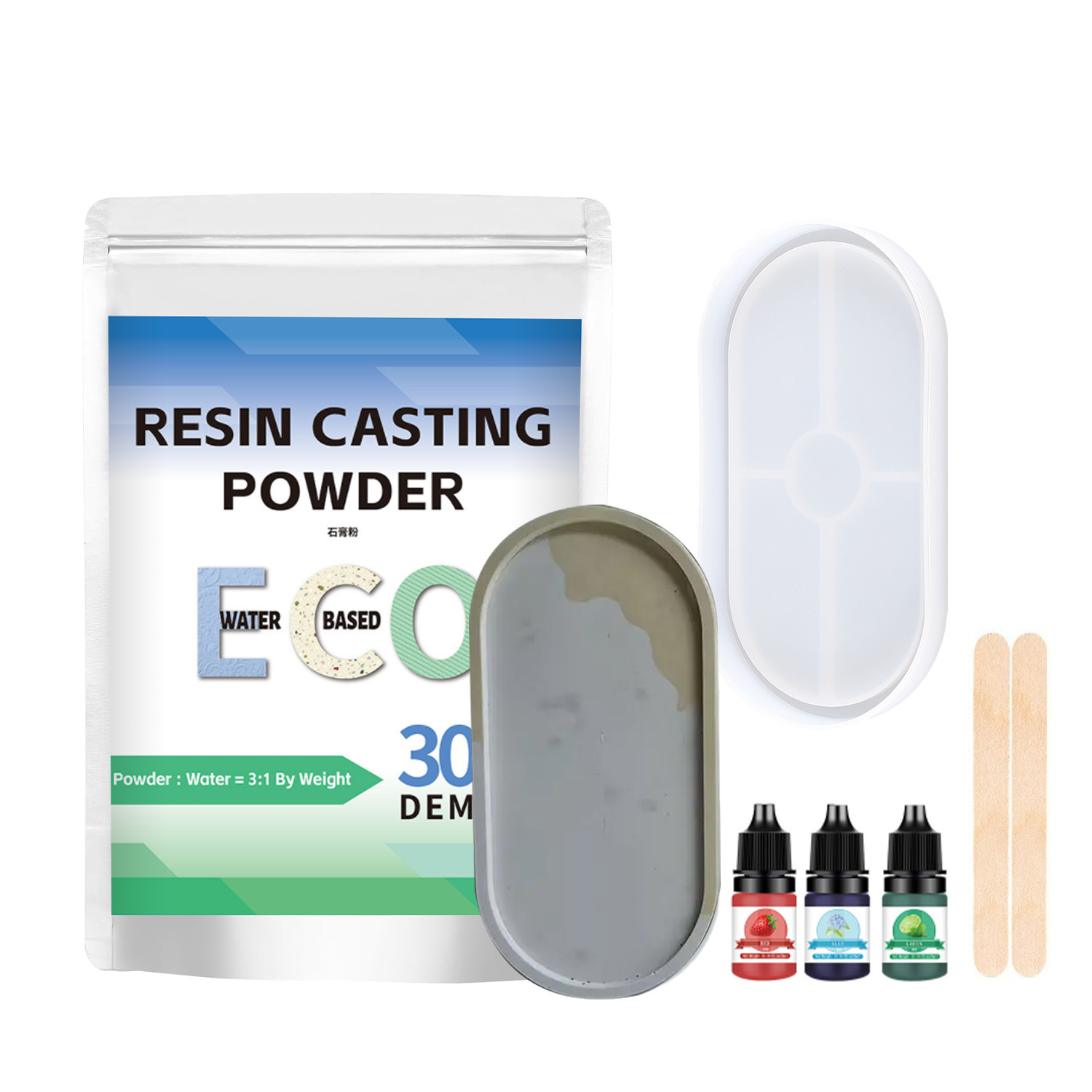 Кросс-бодерная Amazon ароматерапия гипсовый порошок терраццо водоразбавляемая смола капельный клей украшения форма свечи