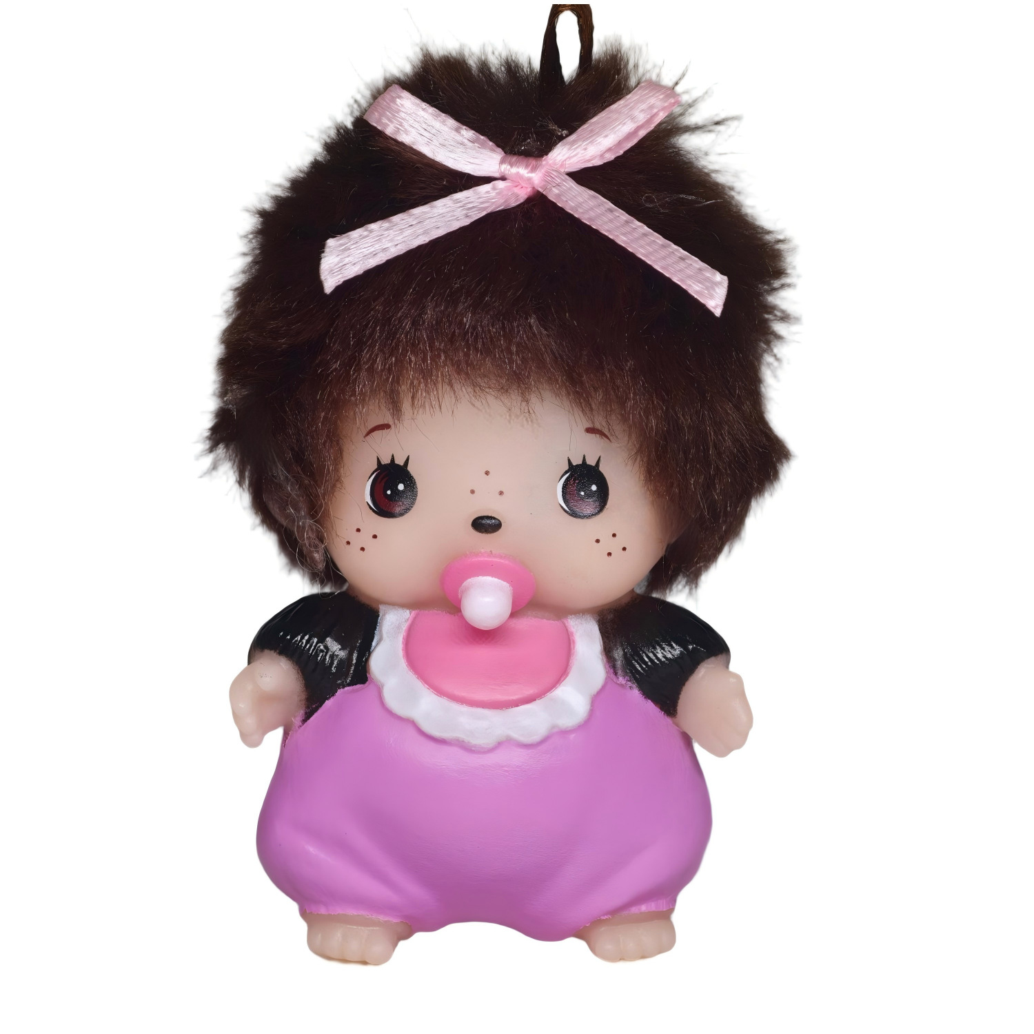 Cross-Border Creative Panda Qiqi Vinyl Doll Pendant, DIY Rhinestone Decoration, Car Hanging Ornament, Toy Gift Pendant