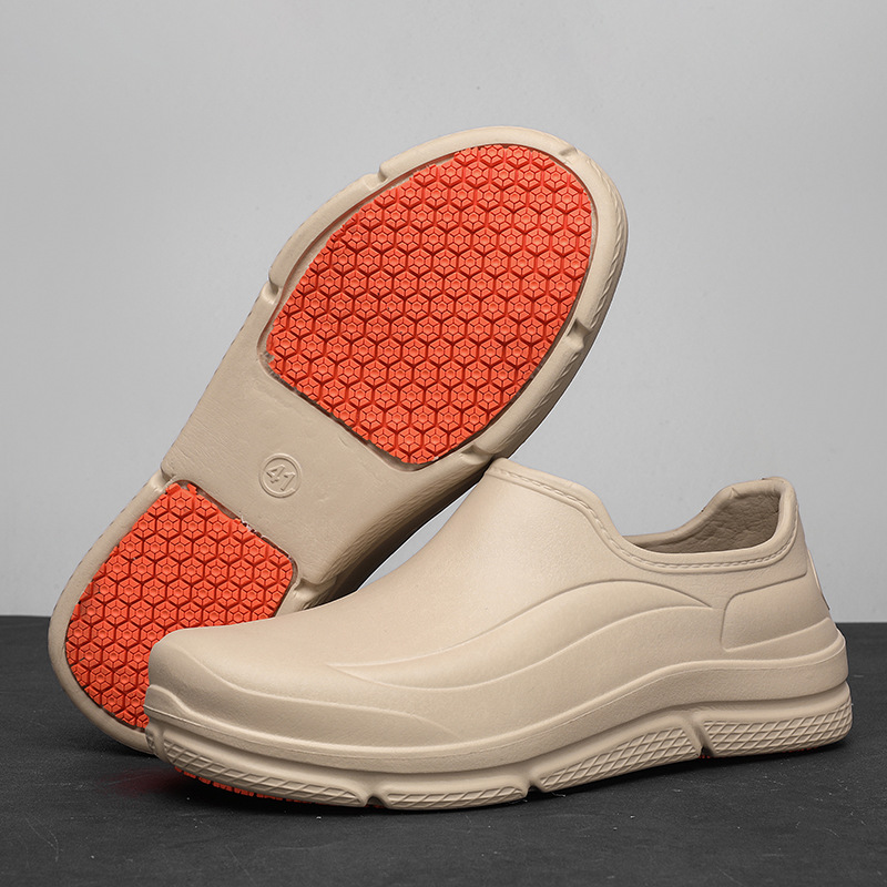 2024 New Arrival Waterproof Men's Casual Shoes Lightweight Non-Slip Chef Shoes for Men and Women Operating Room Rubber Sole Tool Shoes for Men