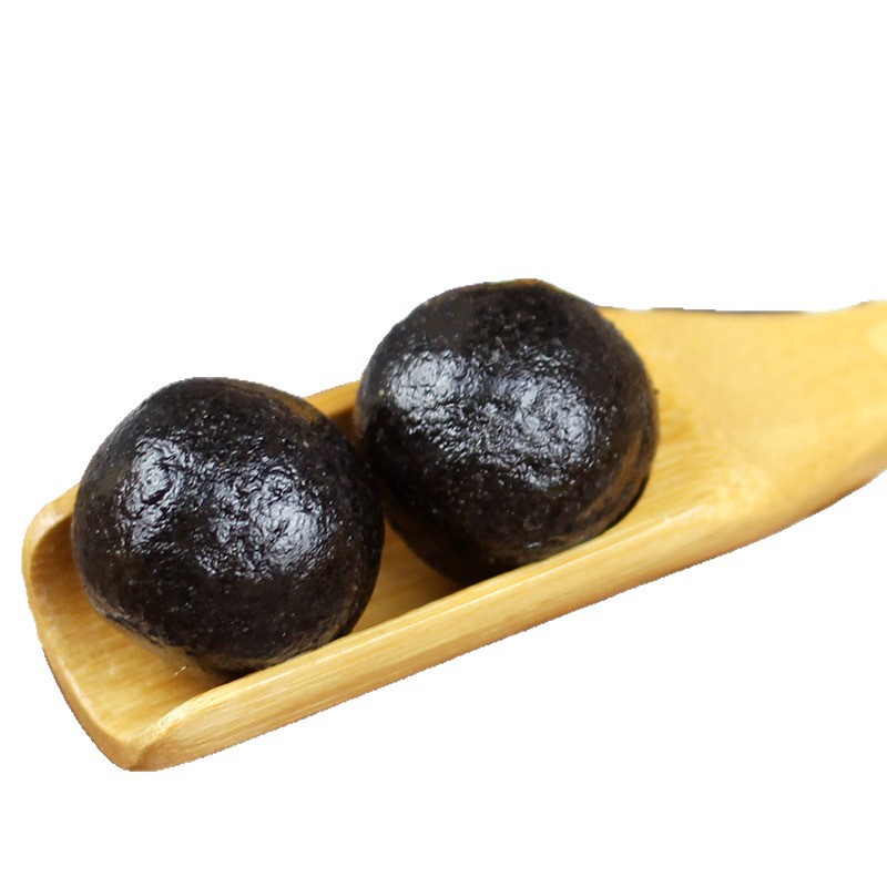 SOURCE manufacturer black sesame balls nine steamed nine dried black sesame black root pills individually packaged in stock wholesale can be sent on behalf