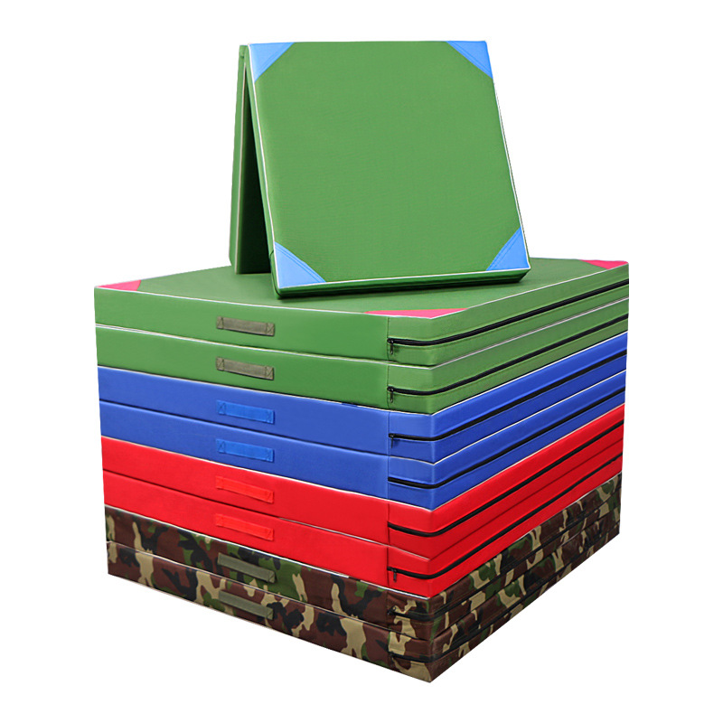 Gymnastics Mat Taekwondo Mat Dance Mat Canvas Flip Mat High Jump Sponge Sit-ups Folding Gymnastics Mat