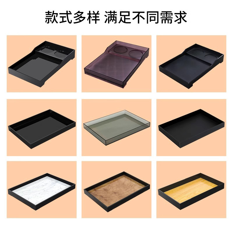 Acrylic Hotel Disposable Toiletries Storage Box Tray Dental Tools Consumables Room Tray Tea Tray