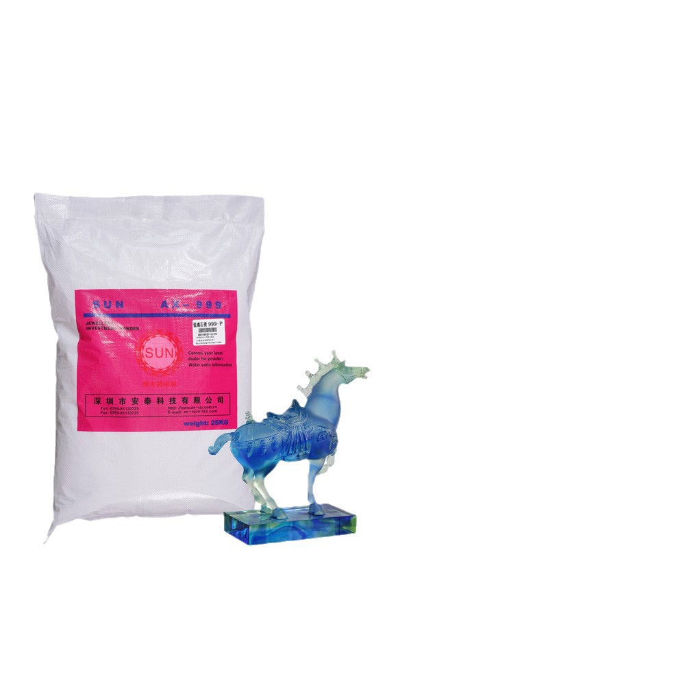 Antai High-Temperature Resistant Gypsum Powder for Casting Large Pieces of Glazed Glass, with Clear Fine Lines, Refractory Material