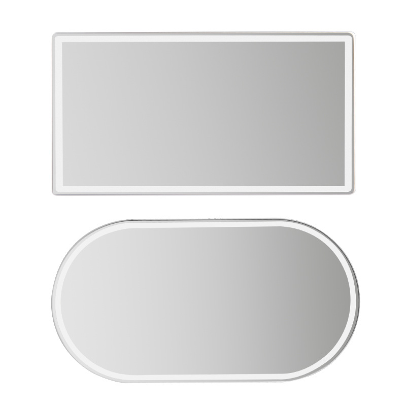 Car Sun Visor Stainless Steel Vanity Mirror, High-Definition Mirror Polished Without Grainy Feel, Distortion-Free Interior Rearview Mirror