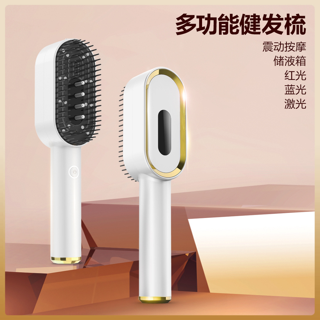 лазерный массажный гребень с красным и синим светом для роста волос