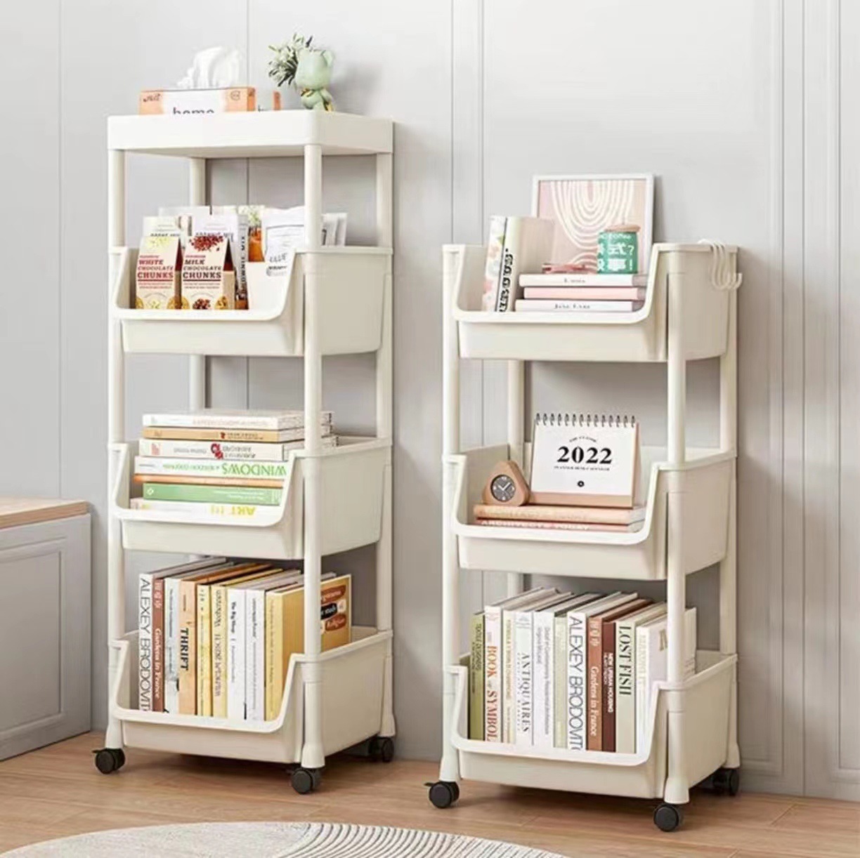 Съемный книжный шкаф стеллаж для хранения игрушек детей закусок многоуровневая домашняя тележка на колесах для ванной