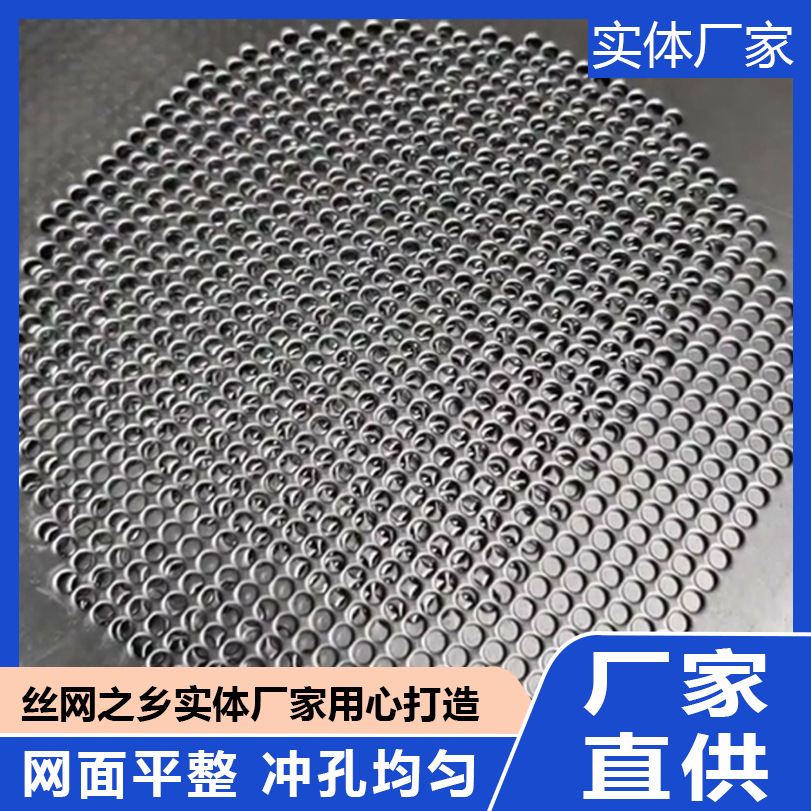 304 Stainless Steel Perforated Sheet Perforated Mesh Curtain Wall Decorative Mesh Round Hole Balcony Leak-Proof Filter Metal Sheet Mesh Screen