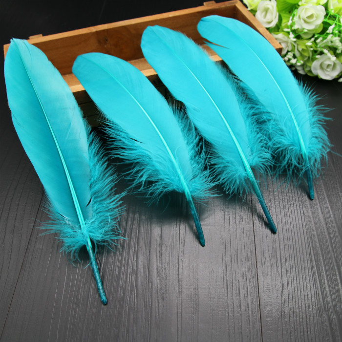 Manufacturer Customized Colorfulful Goose Back Small Feathers 10/ 15cm DIY Handmade Dream Catcher Cat Stick Clothing Accessories