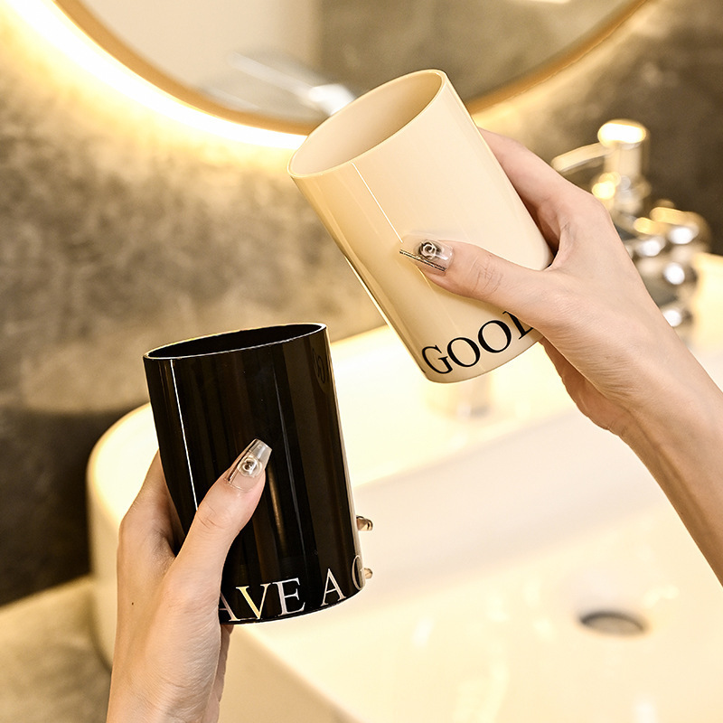 Washing Cup, Brushing Teeth and Mouthwash Cup, High-End Household Toothbrush Cup, Light Luxury and High-Looking Mouthwash Cup, a Couple Model