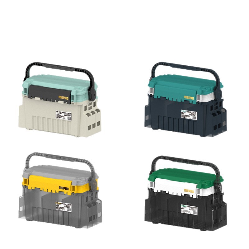 Mepro New Multifunctional Fishing Box Double-Layer Lure Box Convenient Outdoor Fishing Box Fishing Gear Wholesale