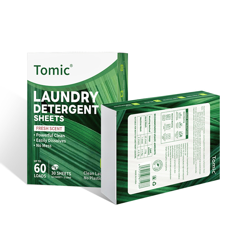 Household Clean Water Laundry Tablets Nano Super Concentrated Laundry Bubble Paper Clothing Powerful Decontamination and Fragrance Laundry Tablets Oem