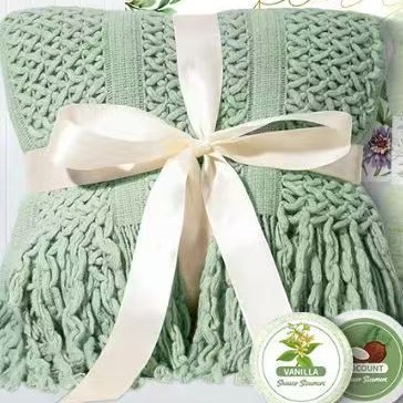 Light Luxury European Style High-End Solid Color Blanket Sofa Cover Bed Cover Sofa Blanket Nap Blanket Air Conditioning Blanket