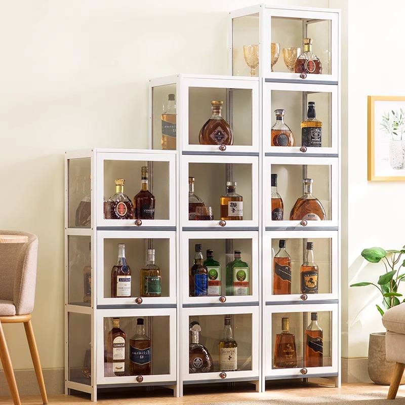 Living Room Wine Cabinet Wall Storage Cabinet Display Advanced Sense Integrated Cabinet Wine Display Cabinet Small Display Cabinet Home Wall