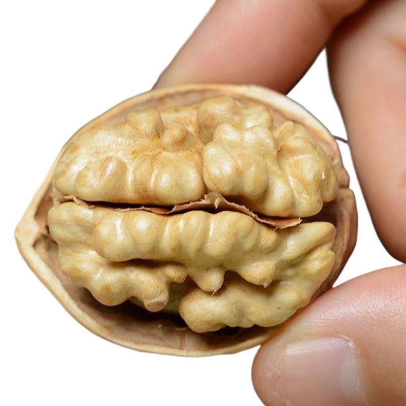 500g Xinjiang Paper-Skinned Walnuts Shipped by Hand, Aksu Raw Walnuts Can Be Peeled by Hand and Opened by Squeezing, New Paper-Skinned Raw Walnuts
