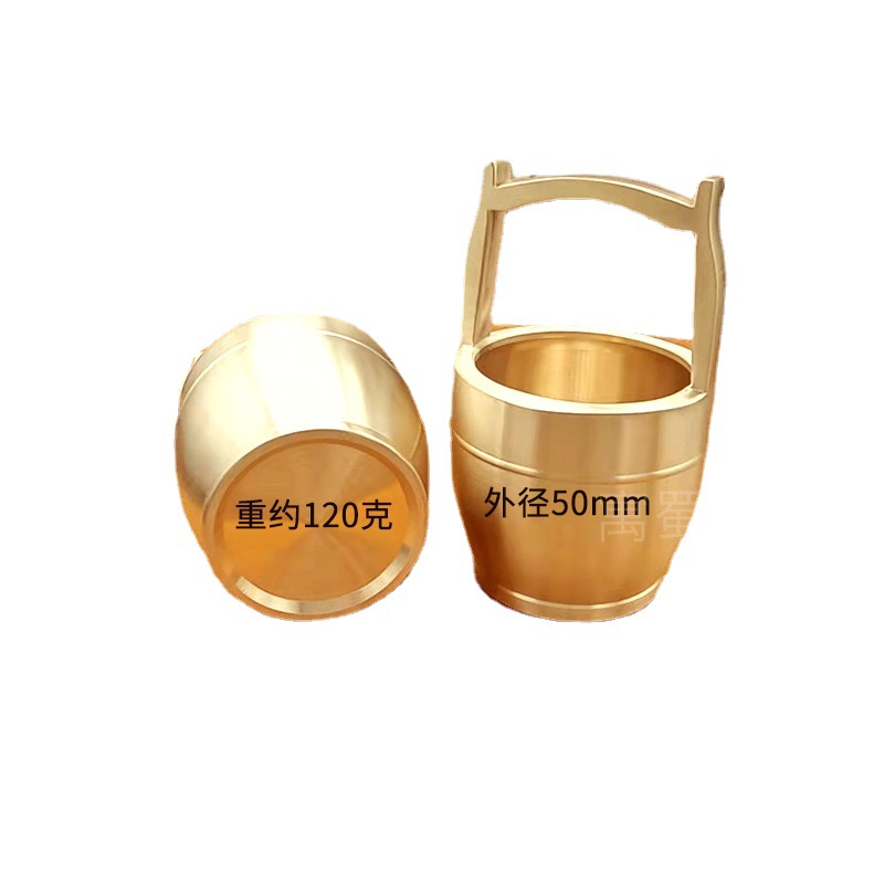 Brass indoor courtyard office decoration housewarming wedding a bucket of Jiangshan a bucket of gold creative gift crafts bucket