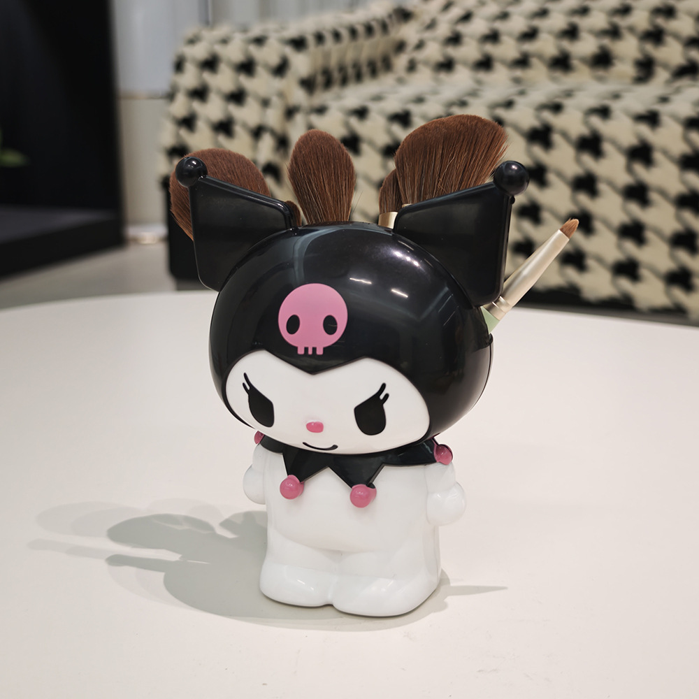 Sanouli Kt Cat Pen Holder Melody Kuromi Stationery Storage Box Makeup Brush Storage Box Desktop Ornaments Cross-Border