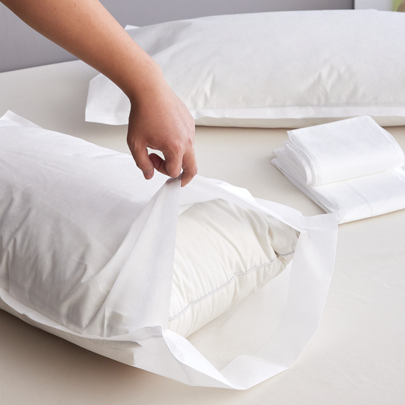 Printed Disposable Thickened Pillowcase Beauty Salon Non-woven Fabric Dirty Air-permeable Travel Hotel Hotel Pillowcase Pillow Towel
