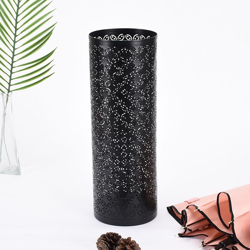 [Manufacturer] Creative metal umbrella bucket household simple square round umbrella stand lobby moisture-proof umbrella storage bucket