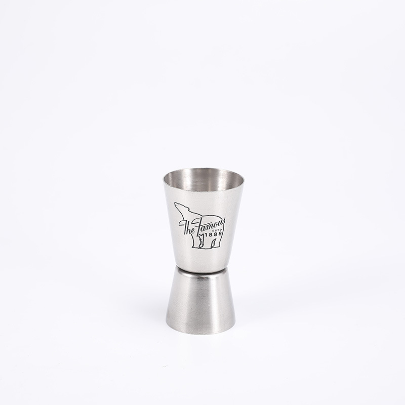 Processing Customized Bar Stainless Steel Beer Spirits Measuring Cup Bartending 15/30ml Stainless Steel Simple Measuring Cup Wholesale