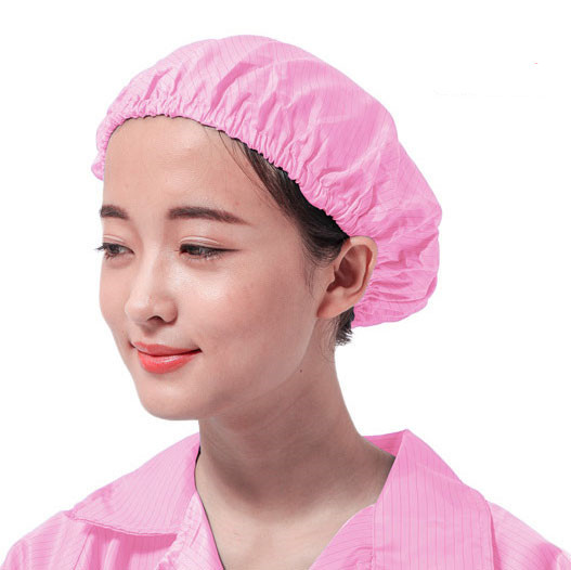 Yicheng factory dust-free workshop hat anti-static hat worker hat white food hat anti-static round hat shower cap