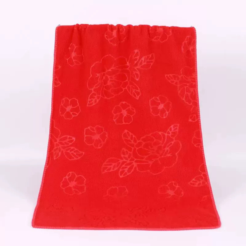 Wedding Towel Return Gift Big Red Birthday Birthday Party Red Blessing and Longevity Souvenir Square Towel Wedding Towel Couple Gift