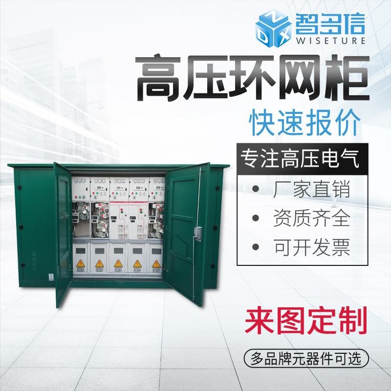 10Kv Высоковольтный кольцевой сетевой шкаф Hxgn15-12 Коробка типа кабельного ответвления шкаф переключения Sf6 полностью изолированный газонаполненный шкаф