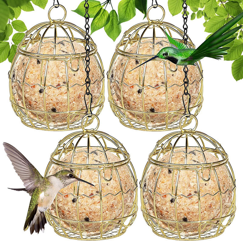 Foreign Trade Hot-Selling Outdoor Bird Cage Bird Feeder Spring Hanging Bird Feeder Garden Courtyard Feeder