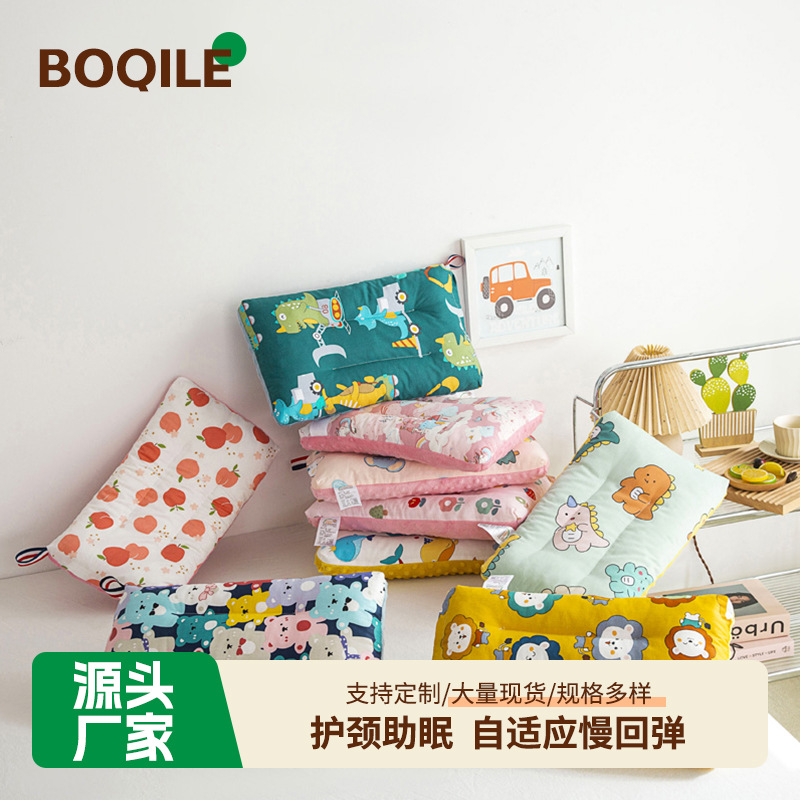 Детская хлопковая подушка, для дома, для детского сада, для сна, мультяшная, оптовая продажа