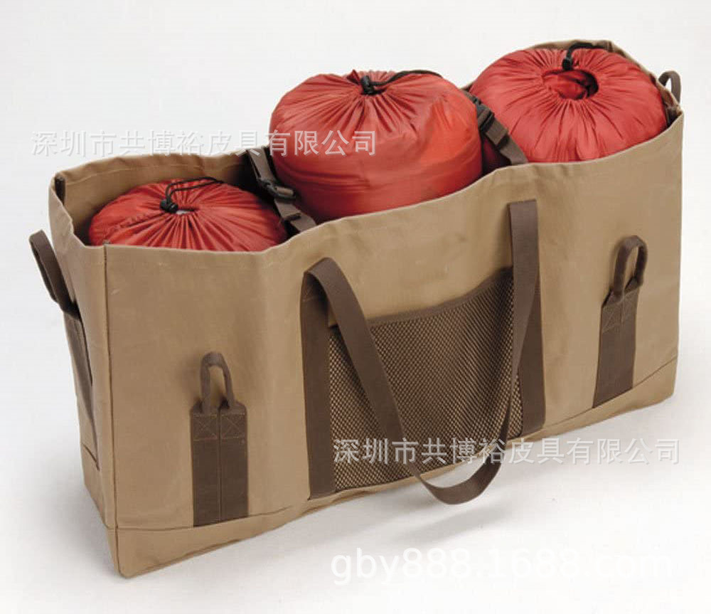 Customized canvas bag outdoor camping folding seat storage bag storage bag multi-purpose item storage bag