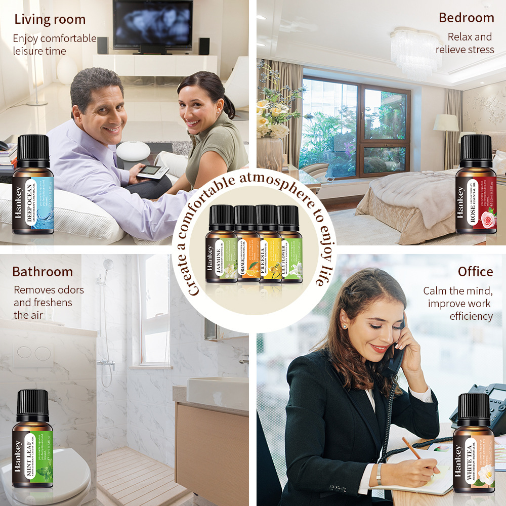 Cross-Border Plant Water-Soluble Aromatherapy Essential Oil 10ml Aromatherapy Oil Aromatherapy Machine Diffuser Essential Oil Crystal