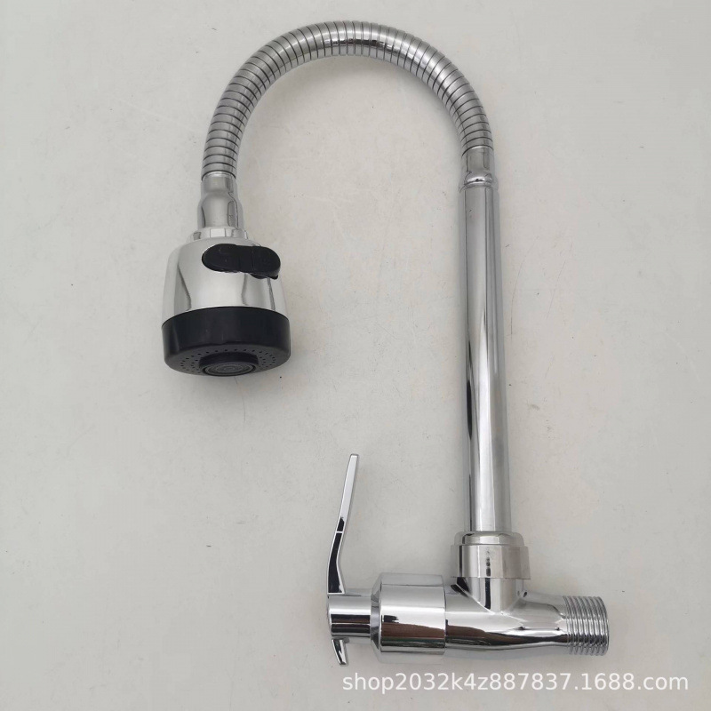 In-wall faucet kitchen in-wall single-cooling universal vegetable basin faucet kitchen stainless steel sink balcony toilet dragon