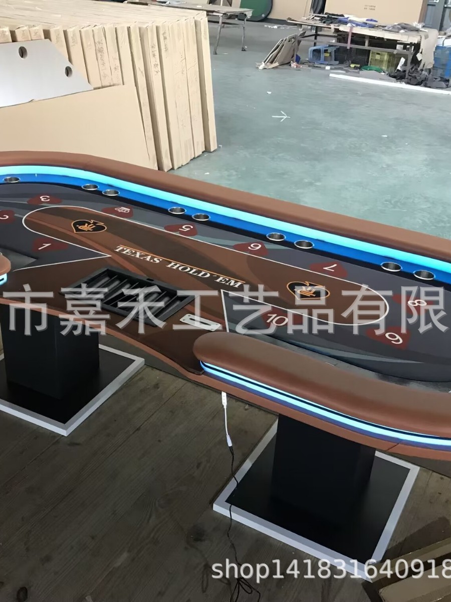 10 people Texas Poker Table Luxury Baccarat Table 21 o'clock Roulette Table