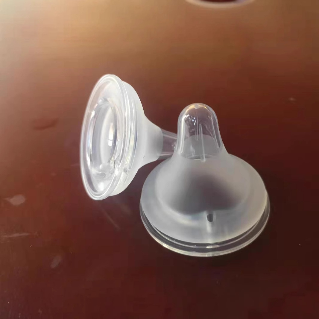 Factory direct wholesale wide-caliber frosted double-layer pacifier liquid silicone with a variety of wide-mouth bottles