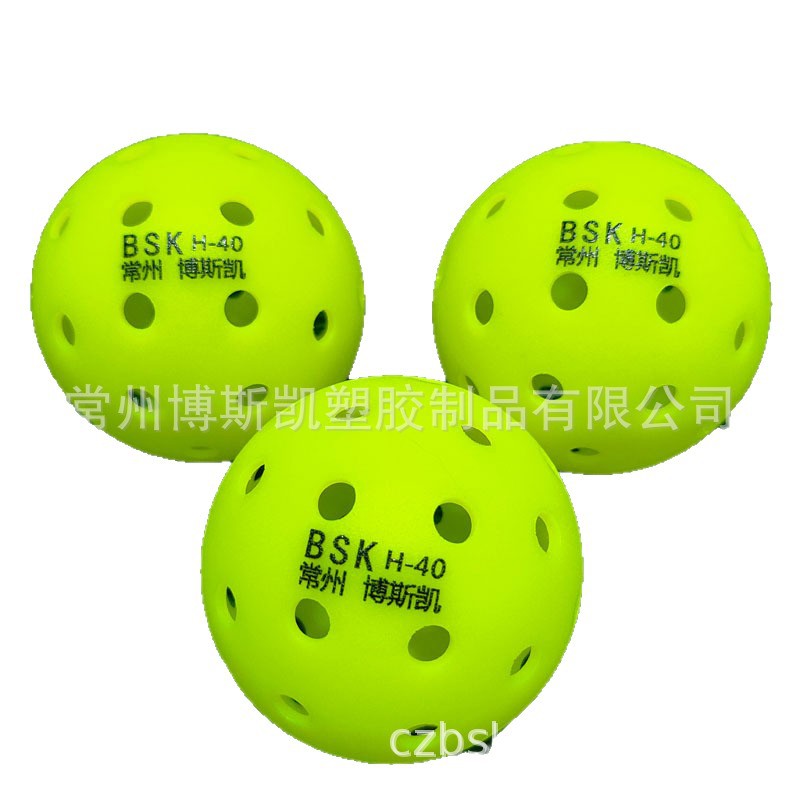 Pickleball Outdoor 40-Hole One-Piece Molding Certified by the Us Usapa Supports DIY