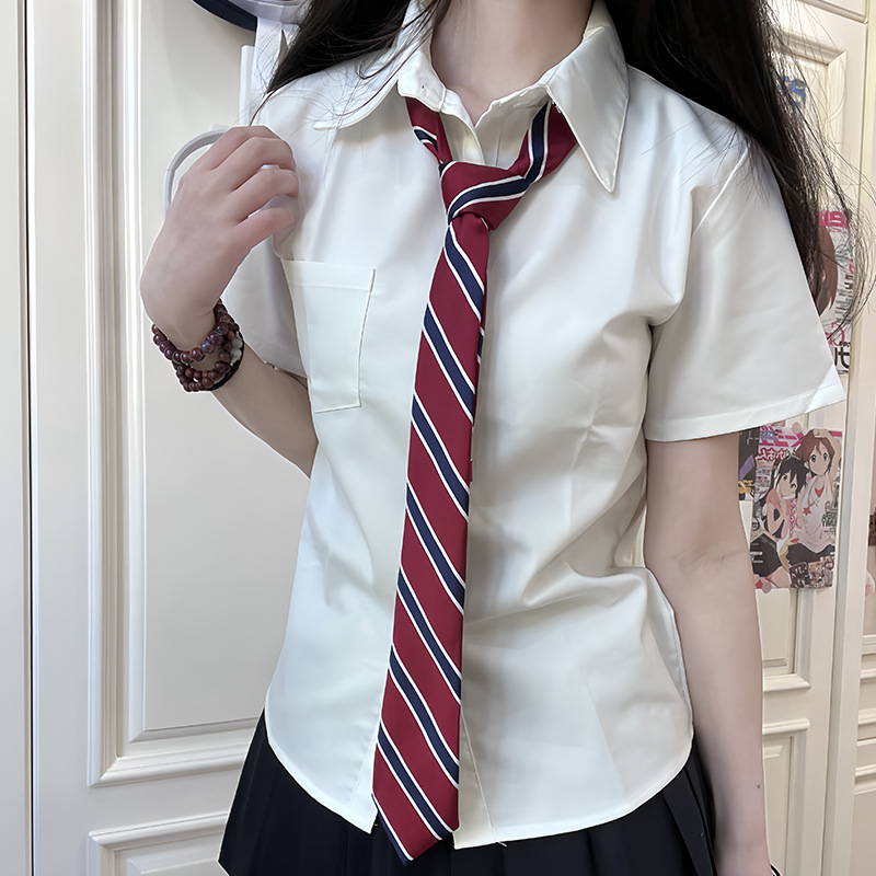 Основная рубашка Jk из ткани Tr, длинный и короткий рукав, сладкая, школьные принадлежности, женский топ в японском стиле колледжа