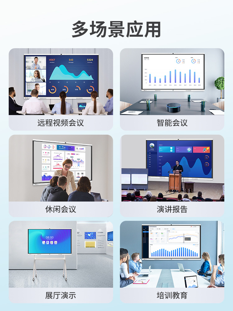 German 2026 Popular Manufacturer Jav Conference Tablet Ai Smart Digital Whiteboard Blackboard All-In-One Multimedia Touch