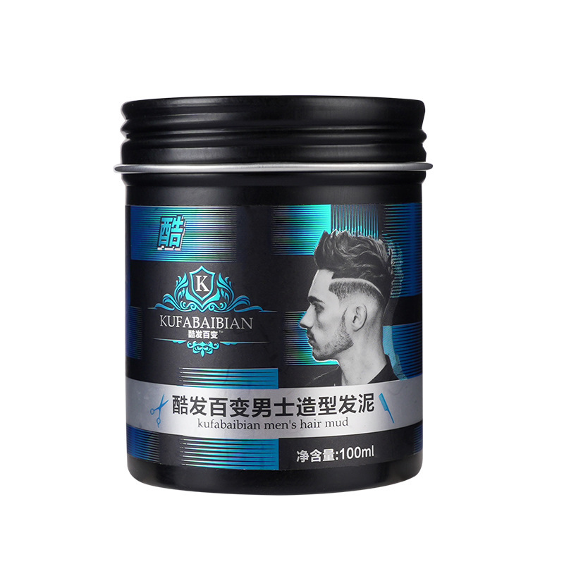 Hair Mud Matte Styling Fluffy Men's Strong Styling Glossy Barber Shop Special Hair Gel Set Long-Lasting Natural Hair
